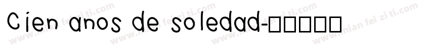 Cien anos de soledad字体转换